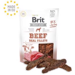 Brit Meaty Jerky Beef Real Filets Snackbar med biff